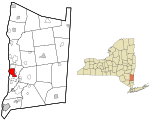 Dutchess County New York incorporated areas City of Poughkeepsie highlighted